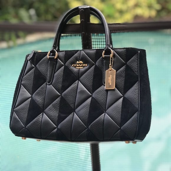 Coach Handbags - NEW Coach Mixed Material Patchwork Surrey Carryall